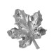Топ безрезьбовой для пирсинга Maple Leaf из белого золота