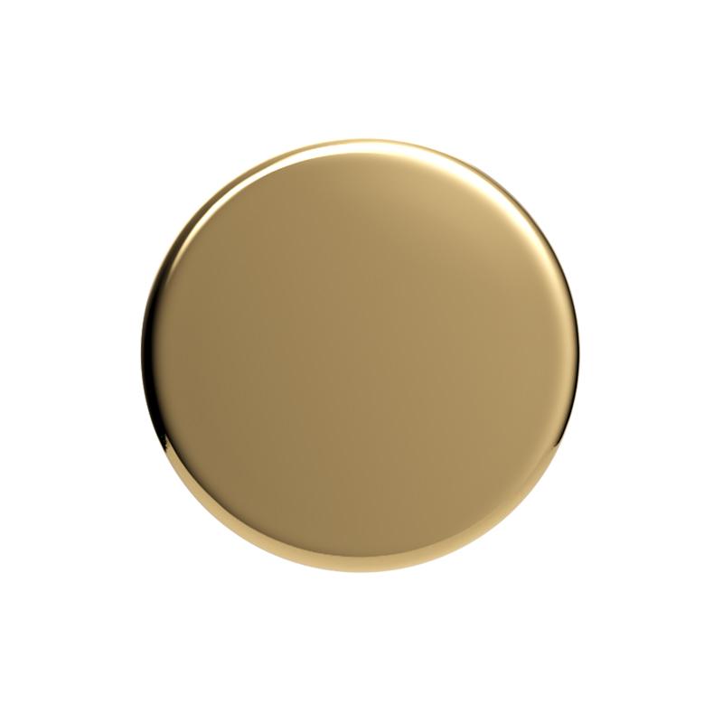 Накрутка для пирсинга Blank disk из розового золота для украшений толщиной 1/1,2мм с внутренней резьбой 0.9мм