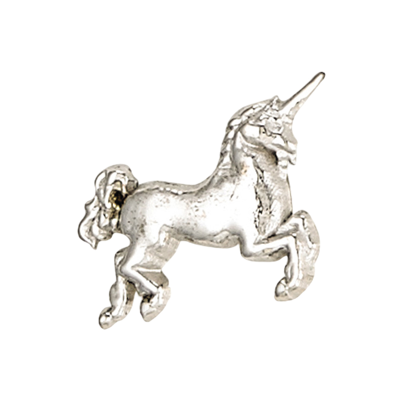 Накрутка для пирсинга Unicorn из белого золота для украшений толщиной 1.6мм с внутренней резьбой 1.2мм