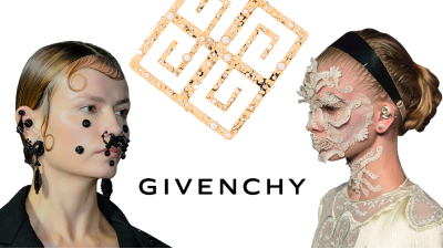 Givenchy - пирсинг в стиле нуар